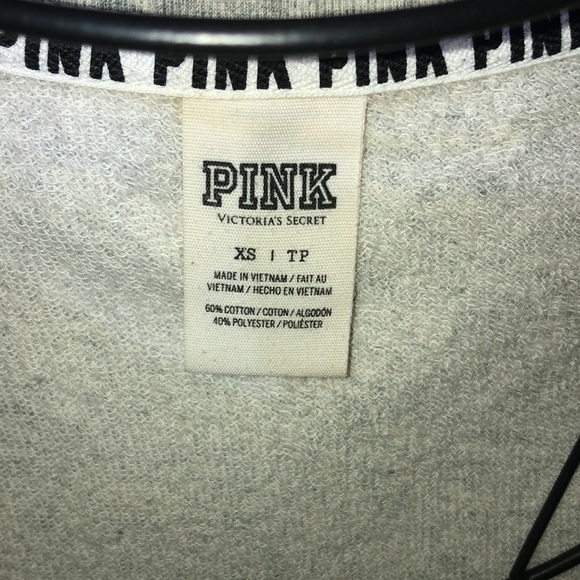 Pink Victoria’s Secret blue and green sweatshirt size XS  LIGHT WEIGHT TOP​ - Picture 3 of 4